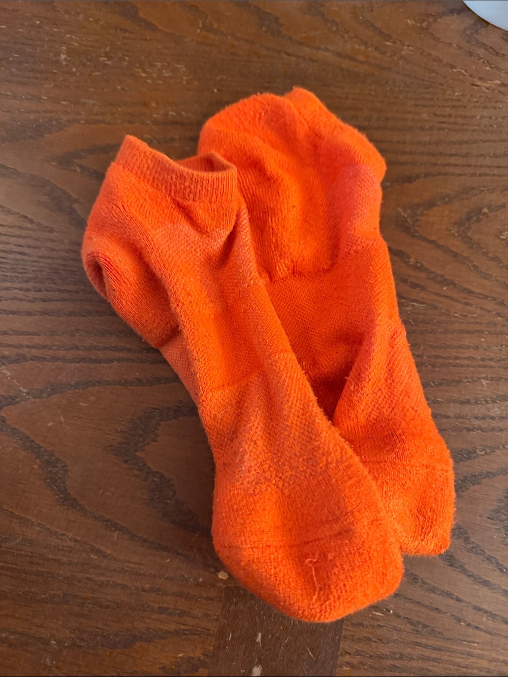 Men's Low-Cut Athletic Socks in Bright Orange
